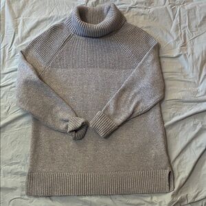 L.L. Bean Heather Gray Turtleneck Sweater